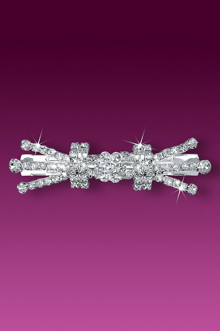 Glamour Goddess Jewelry Pretty Girl Crystal Rhinestone Bow Hair Pin