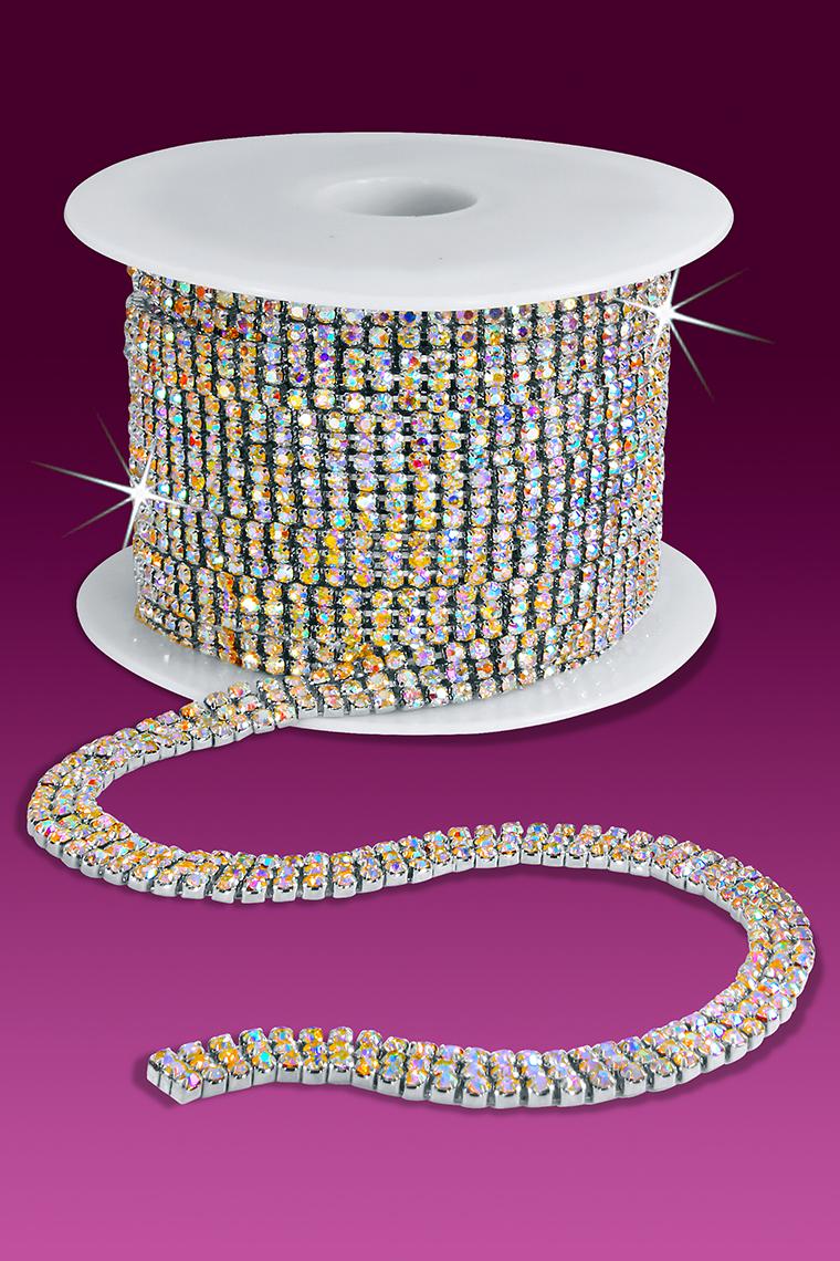 Brass Rhinestone Cup Chain SS16 Crystal (1 Meter) – Beads and Plenty More  (Calgary) Ltd