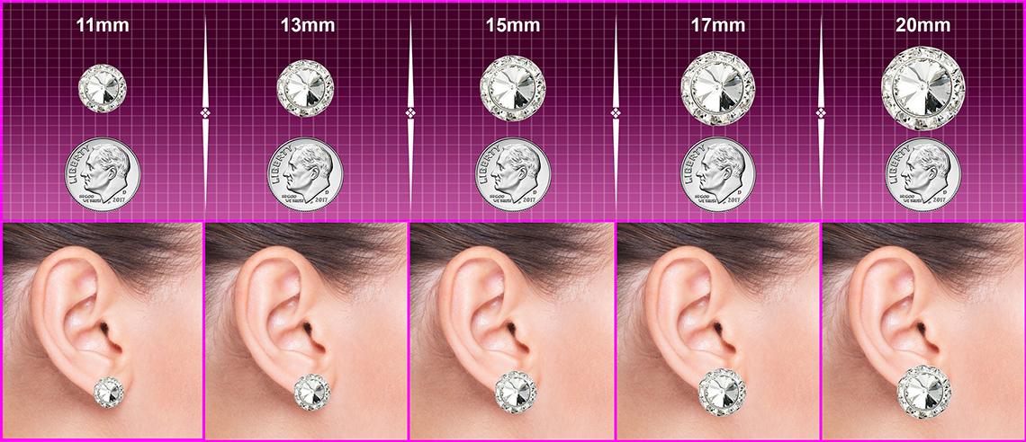 Size Chart For Competition Earrings